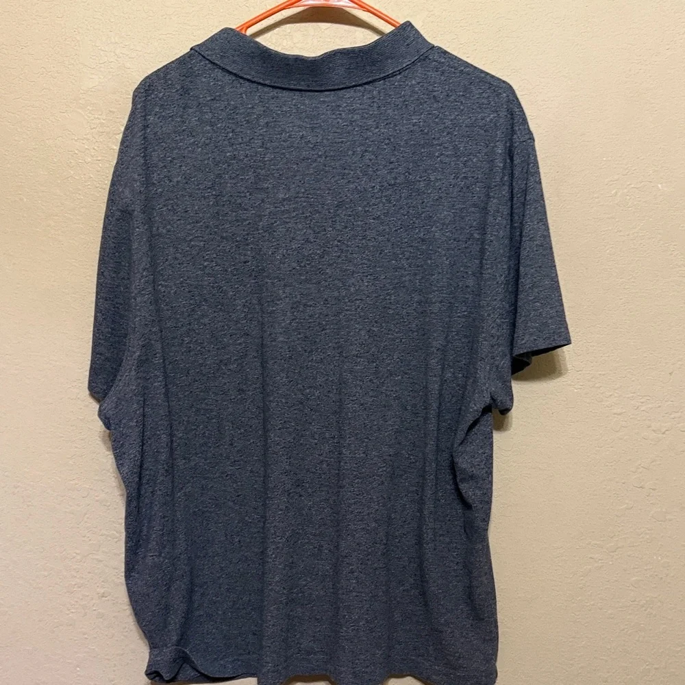 Lacoste Men’s Heathered Dark Blue Polo with Crocodile Logo - Picture 9 of 9
